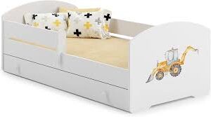 KOBI Kinderbed LUK Wit met Lade-opslag 140x70 cm